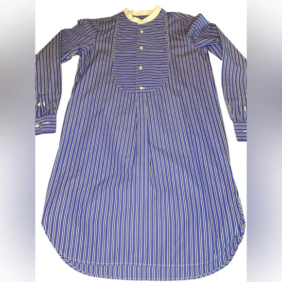 Polo Ralph Lauren Dress Women’s 2 Striped Blue White Black Preppy Classic Fall - Picture 2 of 6
